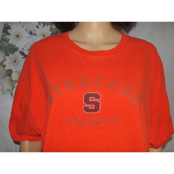 Syracuse Orange NCAA T-Shirt 2XL Unisex Stone Washed Jerzees - Picture 2 of 3